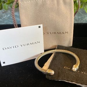 David Yurman classic cable Pearl bracelet size small